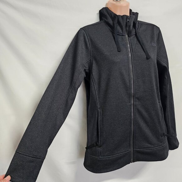 The North Face Women's Full Zip Hooded Jacket Size M Dark Gray - Picture 5 of 12